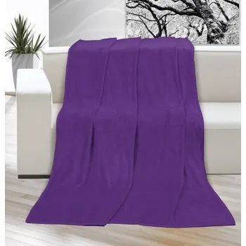 Deka micro jednobarevná 150x200cm fialová - Kvalitex