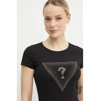 Tričko Guess černá barva, W5GI43 KA0Q1 W5GI43.KA0Q1 99X, vel. S