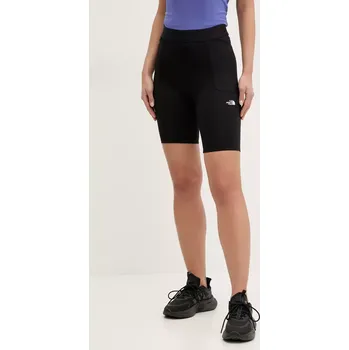 Dámské kraťasy Sportovní šortky The North Face Refina dámské, černá barva, hladké, high waist, NF0A8EF7JK31 99X, vel. XS