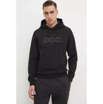 Pánská mikina Bavlněná mikina POC pánská, černá barva, s kapucí, s potiskem, 61652 99X, vel. XS