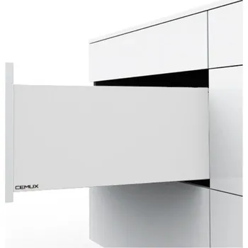 Nábytkové kování Cemux Zásuvka H BOX výška 199 mm - barva bílá Jmenovitá délka [mm]: 350