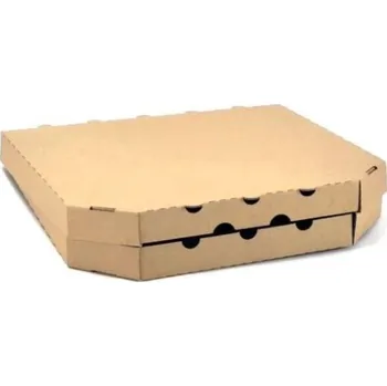Jednorázové nádobí Pizza krabice bez potisku hnědá - 343x343x45 mm Hnědá 50 ks