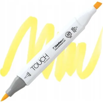 Lihová fixa TOUCH oboustranná Brush & Chisel, Y38 Pale yellow