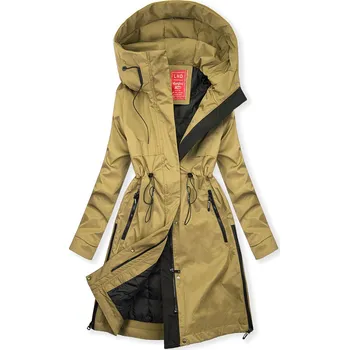 Dámská casual bunda Pískově hnědá přechodná bunda FASHION