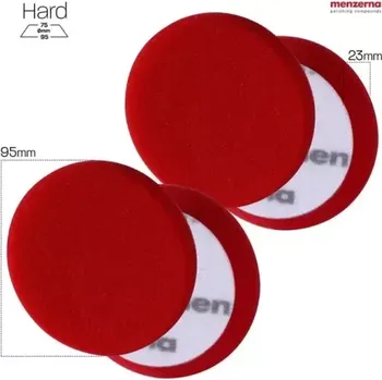 MENZERNA Heavy Cut Foam Pad - Pěnový lešticí kotouč červený 2ks 95mm