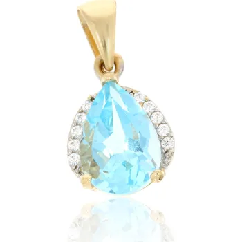 Přívěsek Zlatnictví Helios Přívěsek ze zlata zdobený topazem