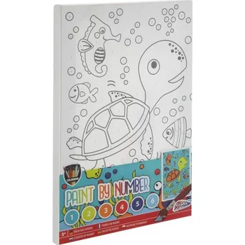 Diamantové malování Majjam Malování podle čísel na plátno - želva