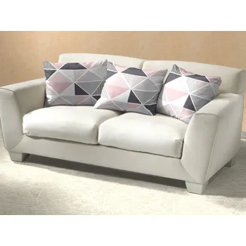 Povlak na dekorativní polštářek Povlak na polštář bavlna 50x70 KOMFORT Pyramidy pudrové