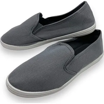 Dámské tenisky Fashion Dámské šedé slip on tenisky Barva: Šedá, Velikost: 39