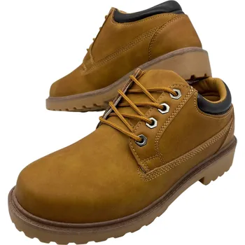 Těžké boty Cabin Pánské béžové šněrovací pracovní boty Barva: Béžová, Velikost: 44