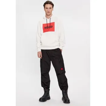 Pánská móda Hugo Kalhoty z materiálu Garlo233 10250557 Černá Regular Fit 54