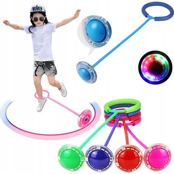 Švihadlo HULA HOOP NA NOHU SKIPPER ŠVIHADLO PRO DĚTI LED HRA DO DOMÁCNOSTI DVOREK lol