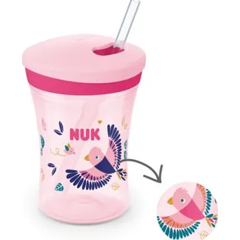 Kojenecká láhev NUK 255574 Kubek niekapek EVOLUTION ACTION CUP 230 ml 12+ KAMELEON MIX