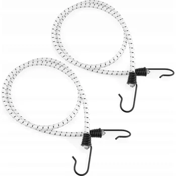 autokoberec Gumové transportní lanko pro upevnění zavazadel expander bílé 150cm / 2 ks