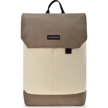 Sportovní batoh Jennifer jones vysoce kvalitní dámský batoh na notebook městský prostorná velká outdoorová cestovní taška do školy kanceláře - béžová s šedou JENNIFER JONES 5905054519520