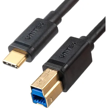 Kabel do PC Unitek USB-C na USB-B USB 3.0 kabel pro tiskárny 2m