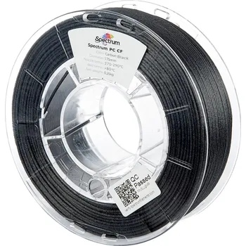 Filament Spectrum 81535 filament, PC CF, 0.25kg, 1.75mm, Carbon Black