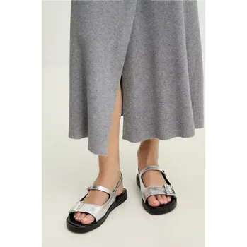 Dámské sandále Kožené sandály Answear.LAB dámské, stříbrná barva 20000 SLV, EUR 36