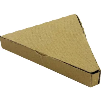 Jednorázové nádobí Pizza klínek - 169x183x31 mm Hnědá 50 ks