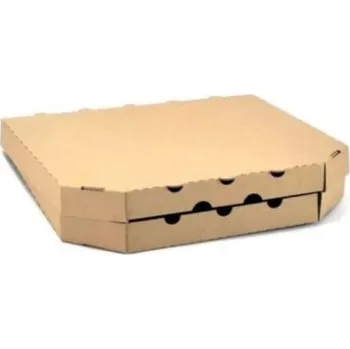 Jednorázové nádobí Pizza krabice bez potisku hnědá - 333x333x35 mm Hnědá 50 ks