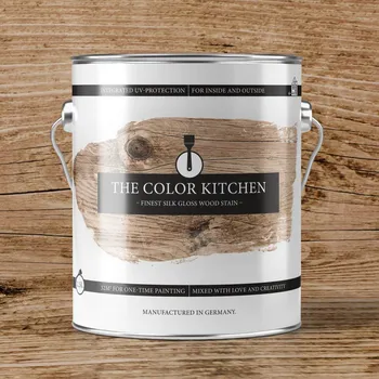 lazura A.S. Création | Ochranný nátěr na dřevo The Color Kitchen | lazura DD126426 | bezbarvý | 2,5 l + Ekologický ochranný nátěr v odstínu BEZBARVÝ, bez obsahu rozpouštědel, ideální pro vnitřní i venkovní použití.