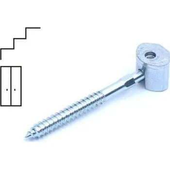 Nábytkové kování Kombinovaný vrut-šroub na zábradlí 8x125 / balení 1 ks