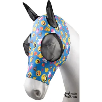 Koňská maska proti hmyzu Maska Horze -ELASTIC PULL ON- - Jablka - Pony