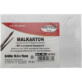 Malířské plátno Plátno na kartonu Meyco - 10,5x15 cm (zadní strana pohlednice)