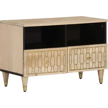 Televizní stolek vidaXL TV skříňka 70 x 33 x 46 cm masivní mangovníkové dřevo [358249] Barva: Hnědá