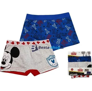 Chlapecké spodní prádlo Chlapecké bavlněné spodní prádlo - Mickey 2 ks Boxerky modré, šedé