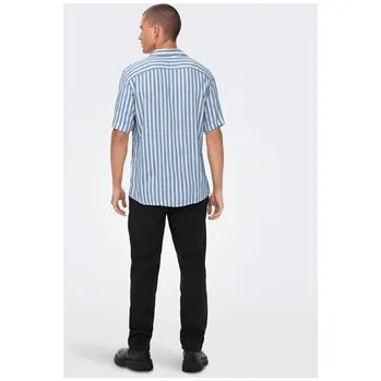 Pánská košile Only & Sons Košile 22013267 Modrá Regular Fit M