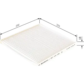 Klimatizace automobilu Filtr, vzduch v interiéru BOSCH 1 987 432 090