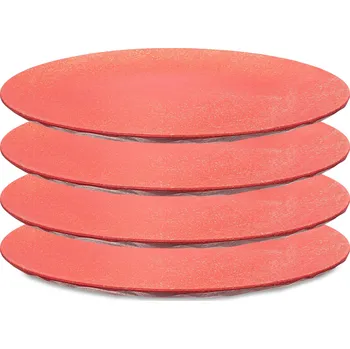Talíř Koziol Obědový talíř, CLUB, Ø 26 cm, 4 kusy, KOZIOL, červený