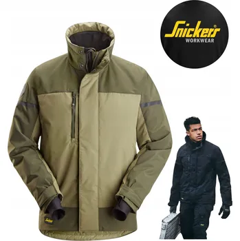 Zateplená bunda AllroundWork Snickers 1106 Zelená Khaki Velikost XS