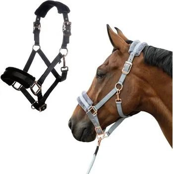 Vybavení pro koně Ohlávka HKM Rosegold Glamour Style