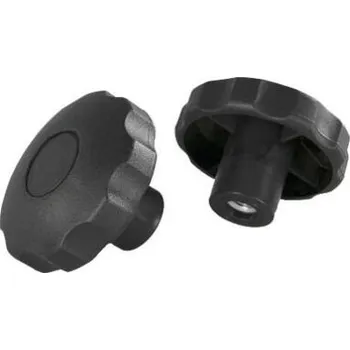 Matice Matice hvězdicová M8 50x17x15mm, černá - M5, průměr knoflíku 30mm - Balení 1 ks