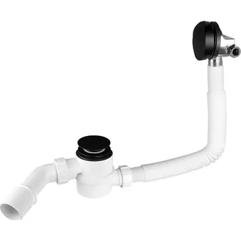 Sifon Polimat Vanový odtokový komplet PO-6103077-BM s výpustí Click-Clack a napouštěním přes přepad (ø 52 mm)