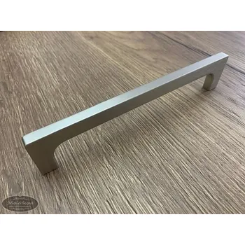 Nábytkové kování Úchytka Rados - hliník efekt nerez - 16 cm rozteč