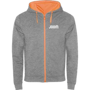 Pánská mikina JOOM pánská badmintonová mikina FUJI, melírová / svítivě oranžov - XXL