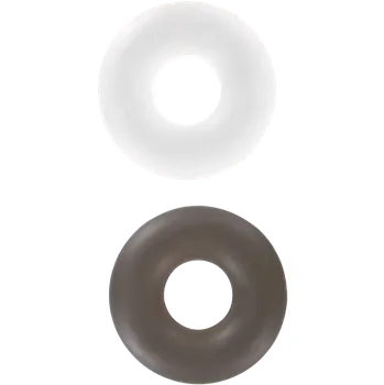 STUD RINGS WHITE- 2x