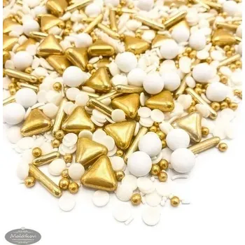 Jedlá dekorace na dort Happy Sprinkles Cukrové dekorace CHAMPAGNE - 90 g