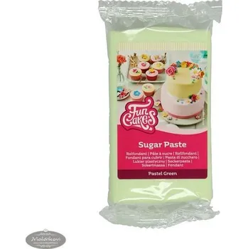 FunCakes Zelený rolovaný fondán Pastel Green - 250 g