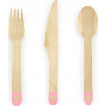 Obraz Příbory Party deco Srdce růžové 18 kusů