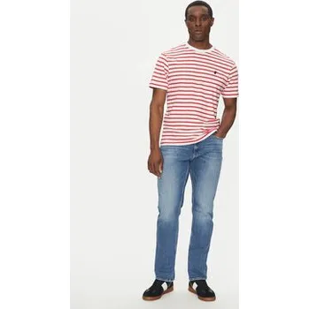 Pánské tričko Save The Duck T-Shirt DT1743M BESY20 Červená Regular Fit L