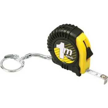 metr Svinovací metr přívěskový, 1 m x 6 mm, černý / balení 1 ks