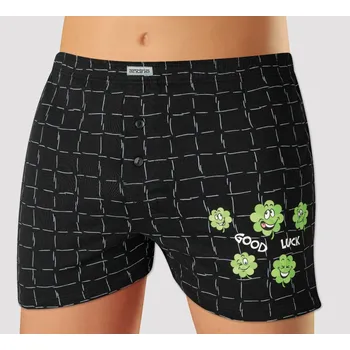 Kalhotky Trenkoslipy Andrie PS 5801 čtyřlístek černé Barva: černá, Velikost: L