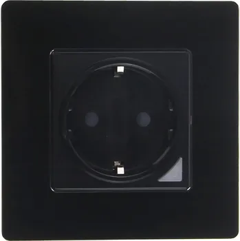 Elektrická zásuvka Chytrá zásuvka BOT WP2 s černým skleněným rámeček