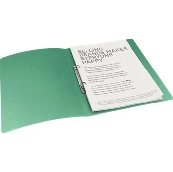 Esselte měkké desky PP. 2 kulaté kroužky. Hřbet 25 mm. A4, zelené 626243