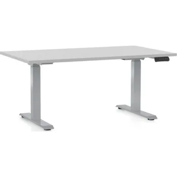 Kreslicí stůl Výškově nastavitelný stůl OfficeTech D, 140 x 80 cm - šedá podnož Barva: Třešeň + doprava ZDARMA