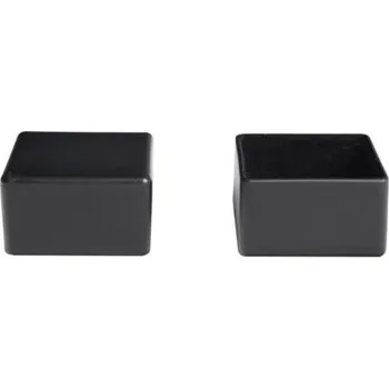 Plotový sloupek Čtvercová krytka pro fotovolt.prof. 40x40, černá - Balení 100 ks